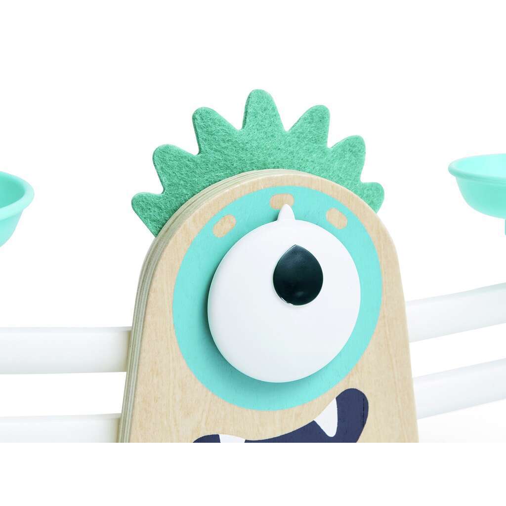 Cântar matematic din lemn – Monstruleţ, Monster Math Scale, 3–6 ani | Hape