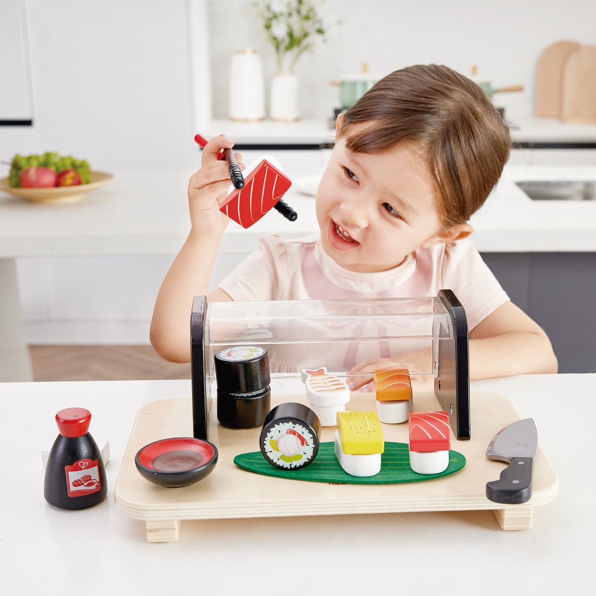 Joc de rol - Set Sushi din lemn, 20 piese, 3+ ani | Hape