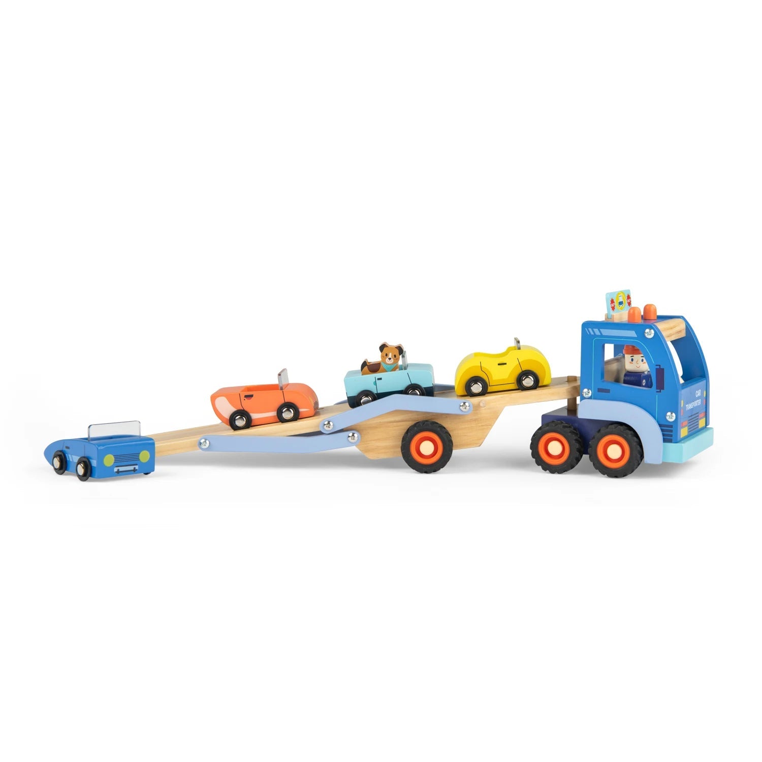 Vehicule de jucărie - Camion transport auto, Avenue du Moulin, 3+ ani | Moulin Roty - 2