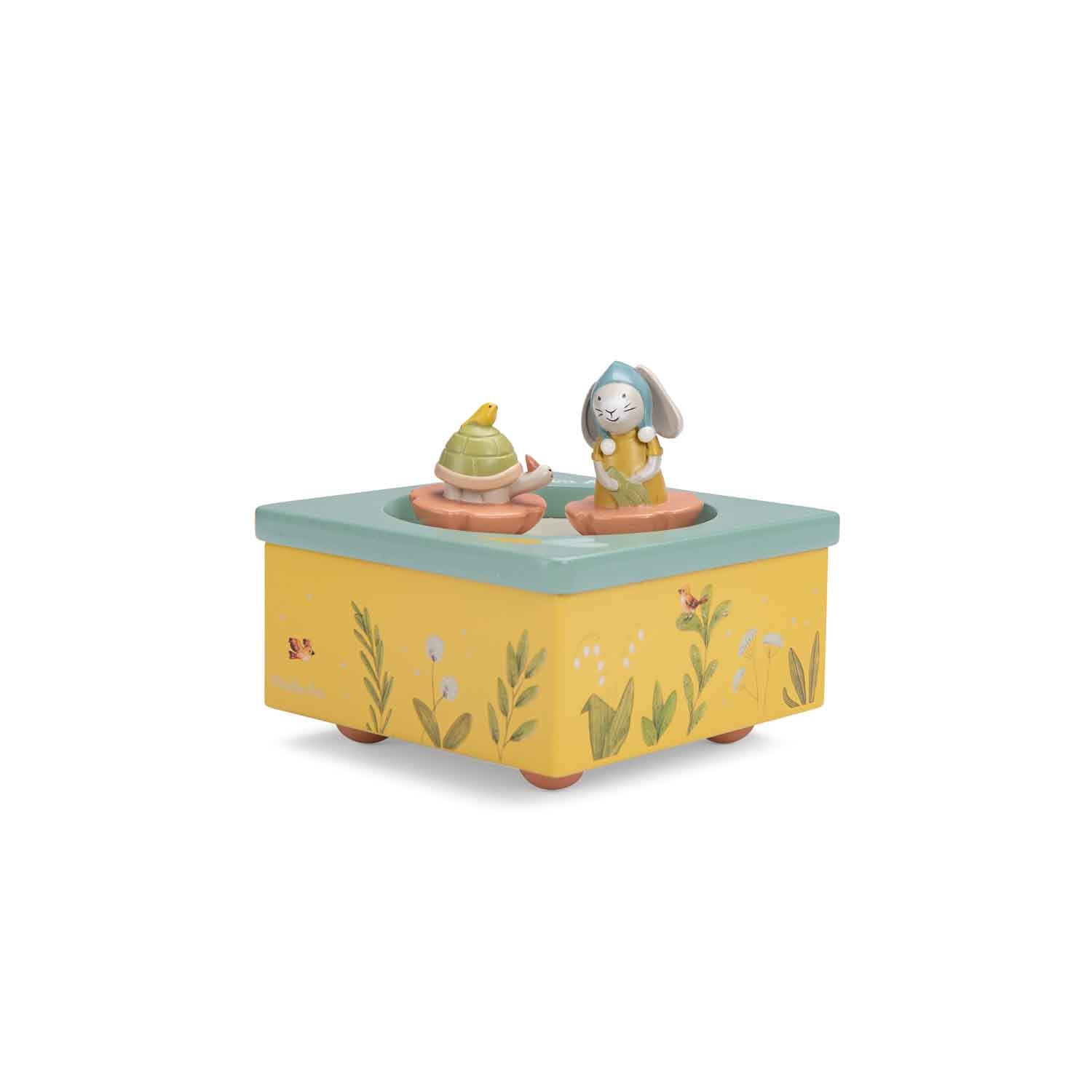 Cutie muzicală cu figurine magnetice "Trois petits lapins" | Moulin Roty - Moulin Roty - EmmaSiLuna.ro