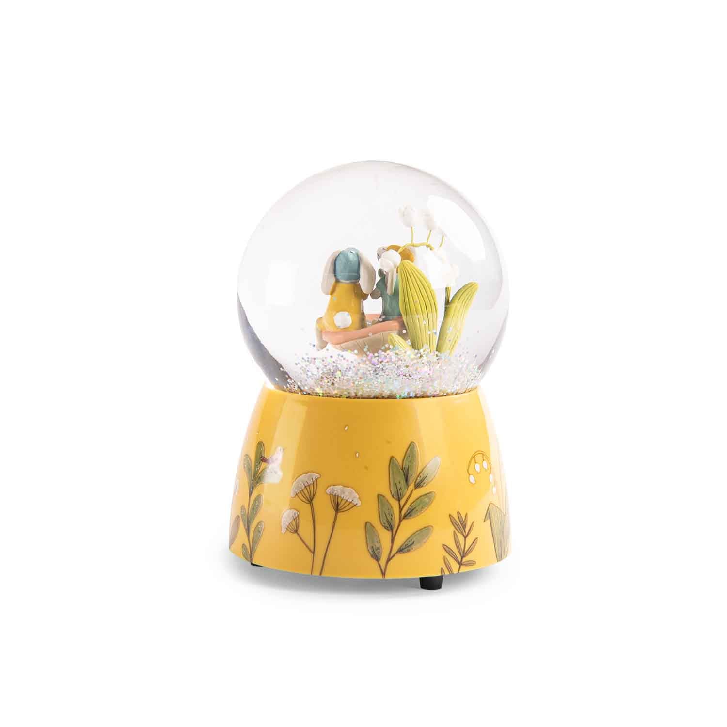 Cutiuţe şi globuri muzicale - Cutie muzicală Glob de zăpadă - Trois petits lapins, 3+ ani | Moulin Roty - 3