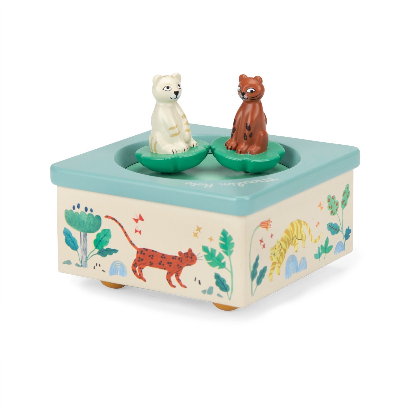 Cutiuţe şi globuri muzicale - Cutiuţă muzicală cu 2 figurine magnetice - Pădurea Mawa , 3+ ani | Moulin Roty - 1