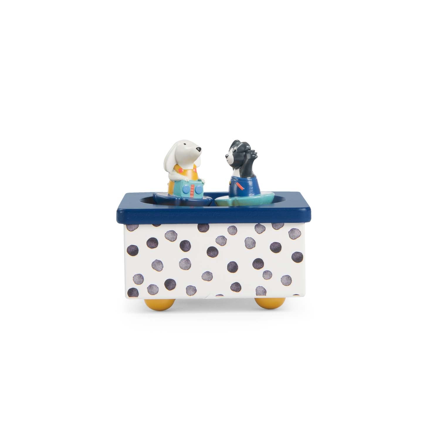 Cutiuţe şi globuri muzicale - Cutiuţă muzicală cu 2 figurine magnetice - Puce & Pilou, 3+ ani | Moulin Roty - 3