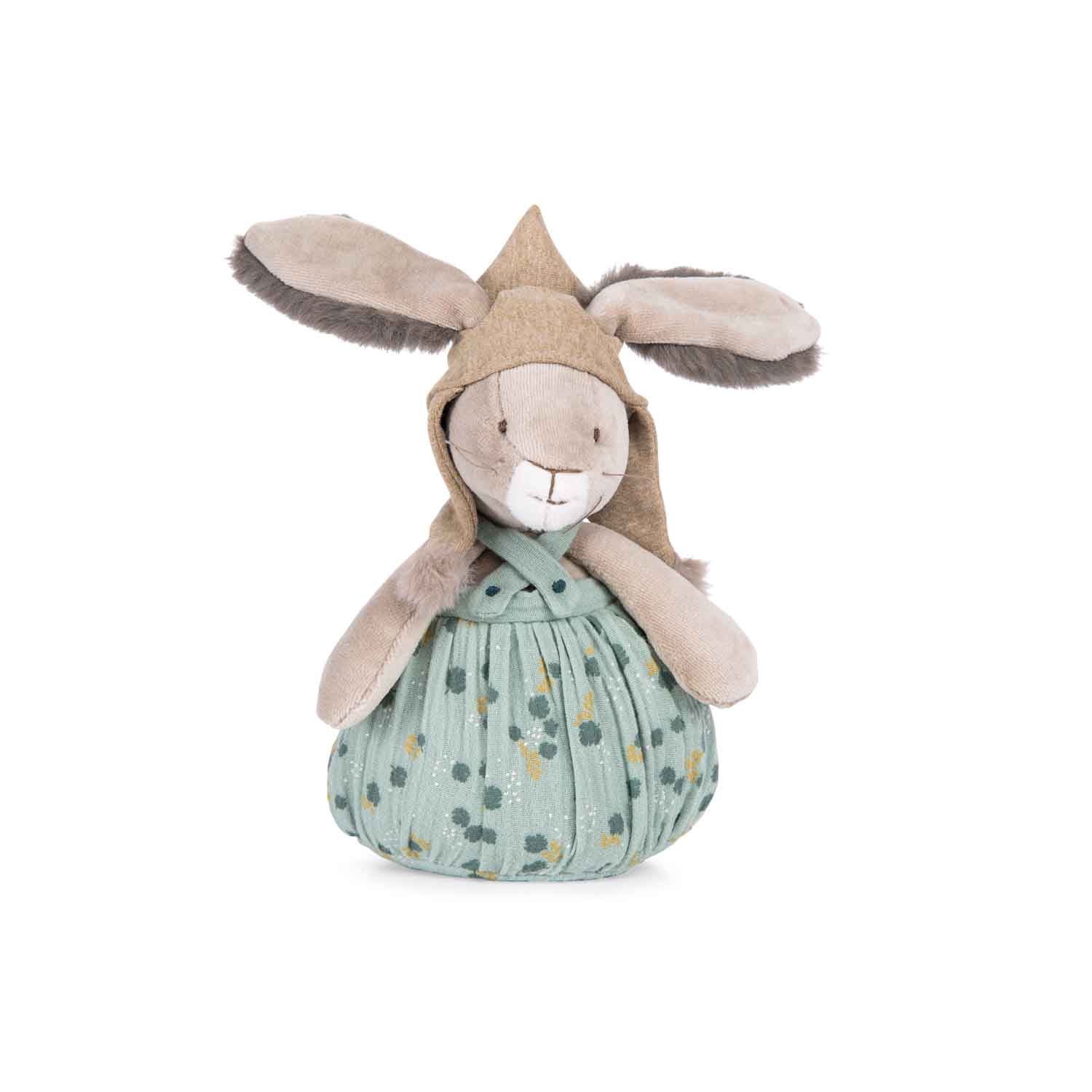 Jucarie muzicala - Iepuraş muzical de pluș - Trois Petits Lapins, 0+ ani | Moulin Roty - 1