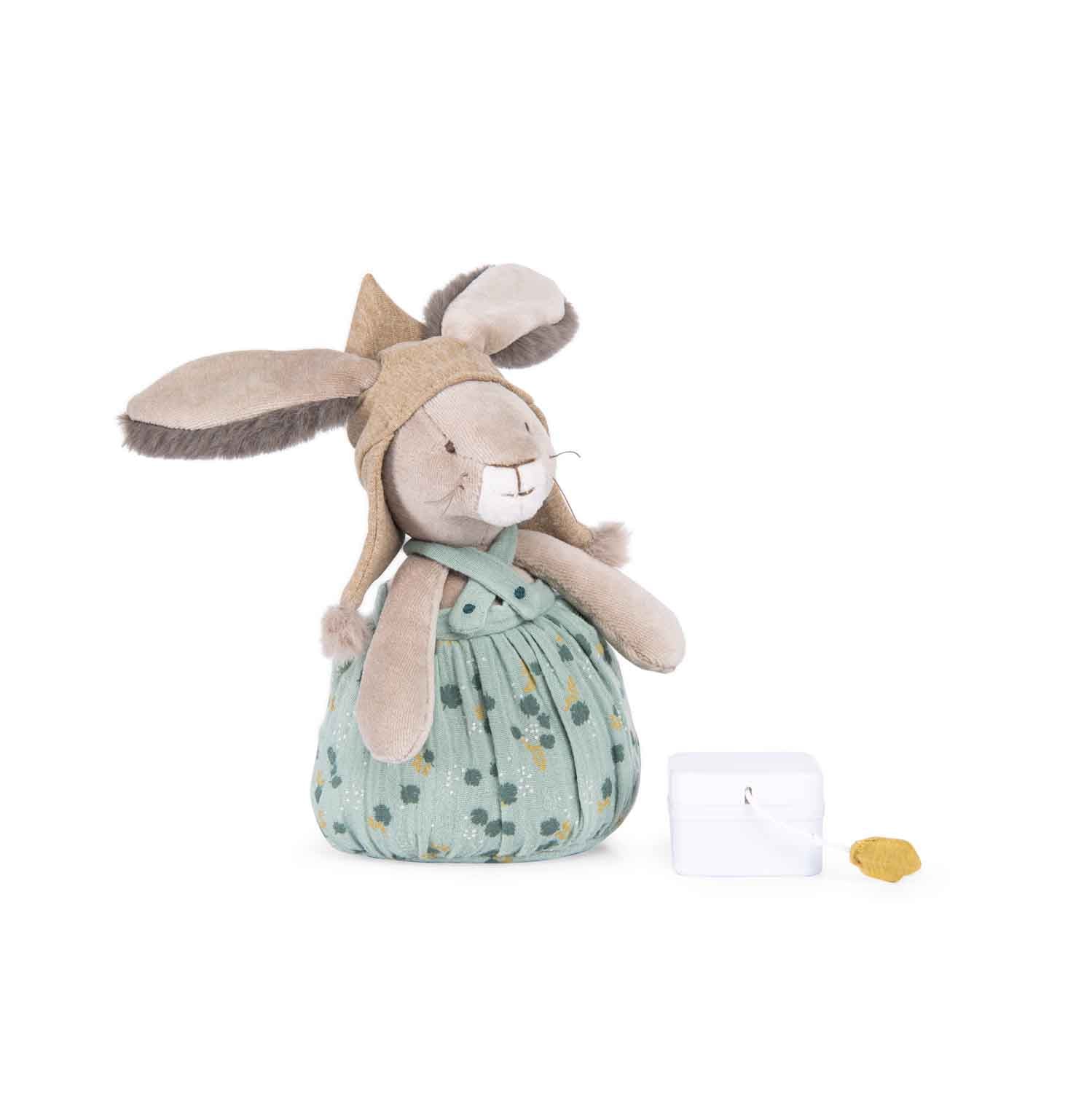 Jucarie muzicala - Iepuraş muzical de pluș - Trois Petits Lapins, 0+ ani | Moulin Roty - 2