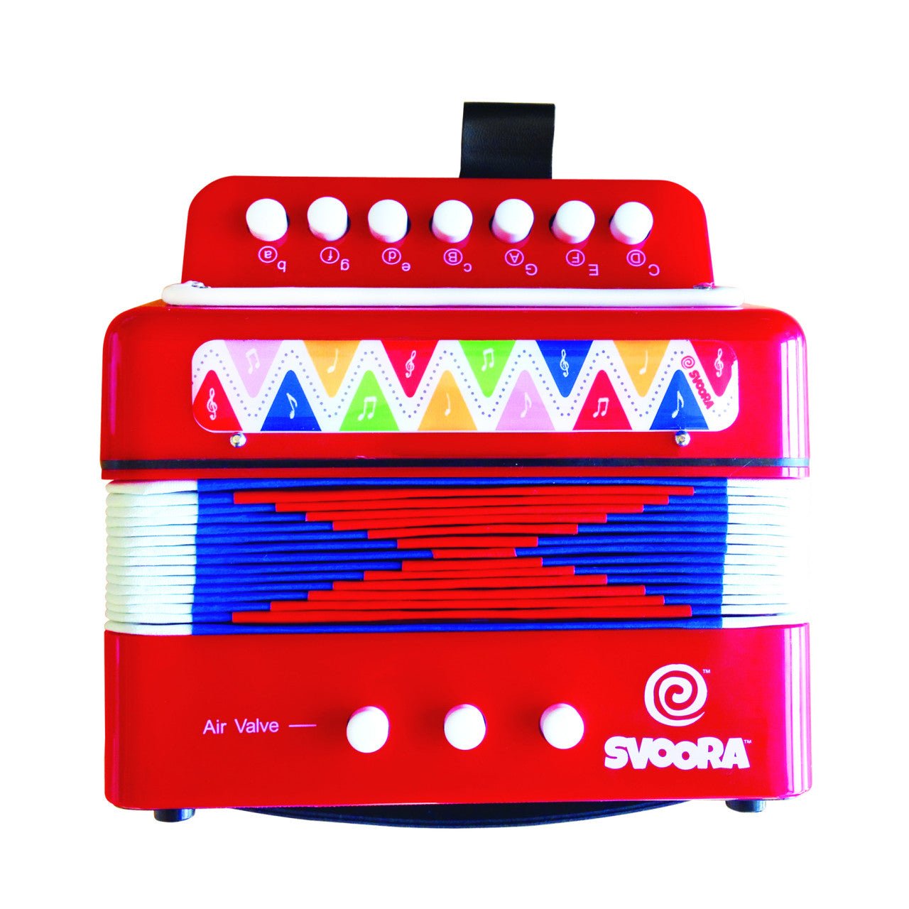 Instrumente muzicale - Instrument muzical pentru copii, Acordeon roşu | Svoora - 4