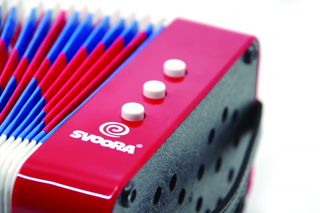 Instrumente muzicale - Instrument muzical pentru copii, Acordeon roşu | Svoora - 5