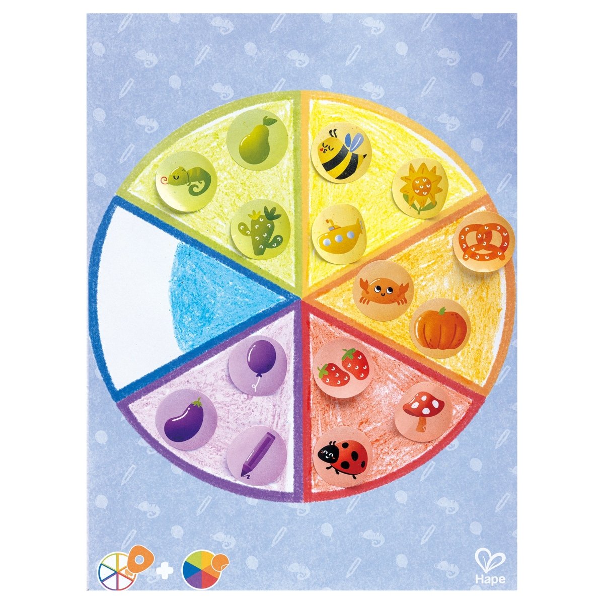 Hape - Joc creativ – Creioane cerate și activități de colorat, 18 piese, 2+ ani | Hape-4