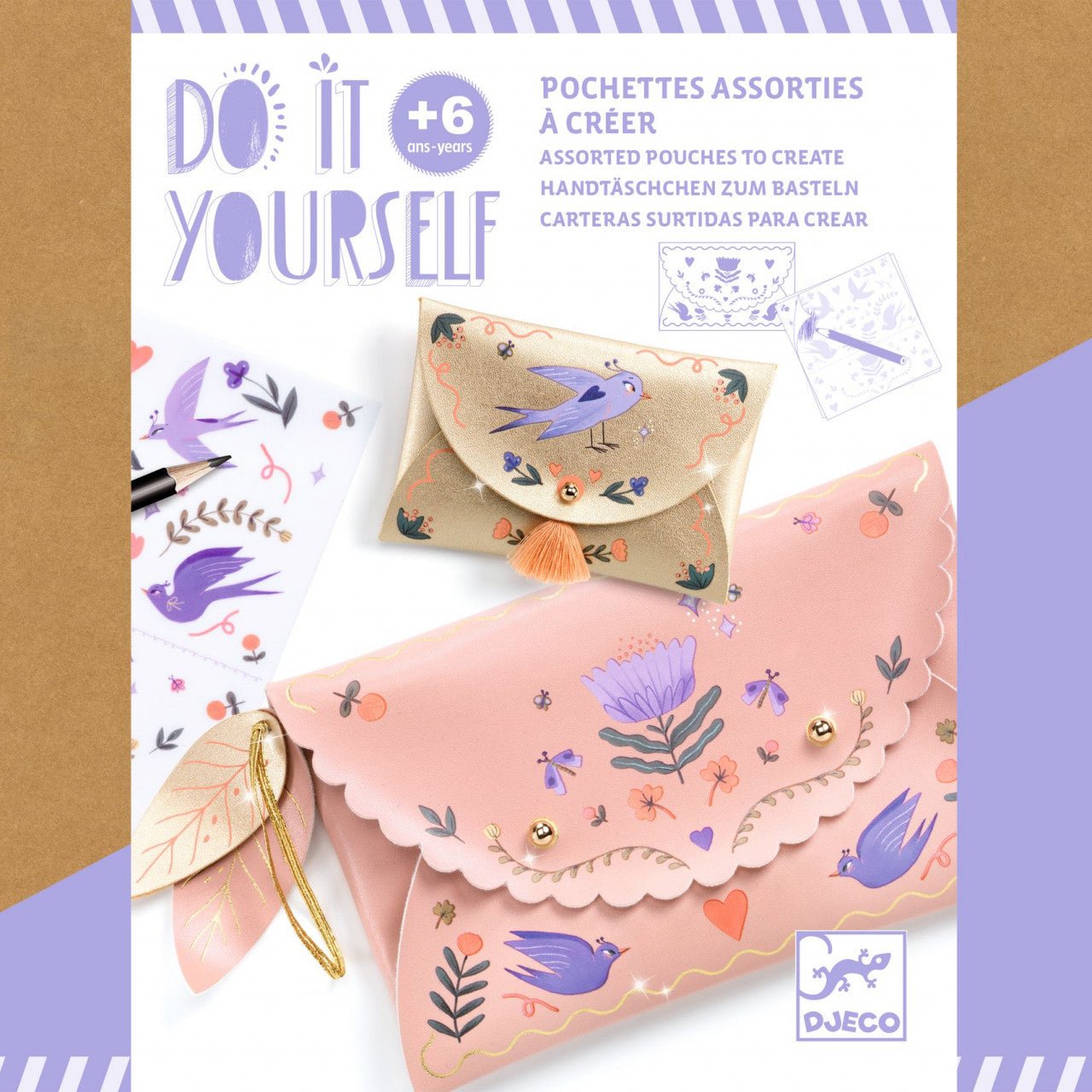 Jucarii creative - Joc creativ DIY Poşetă şi portmoneu, 6+ ani | Djeco - 4