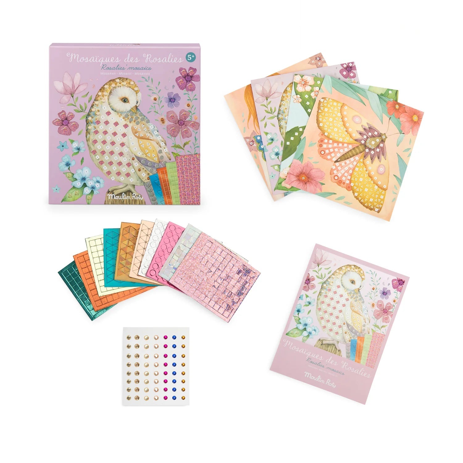 Jocuri şi jucării creative - Joc creativ mozaic - Les Rosalies, 5+ ani | Moulin Roty - 2