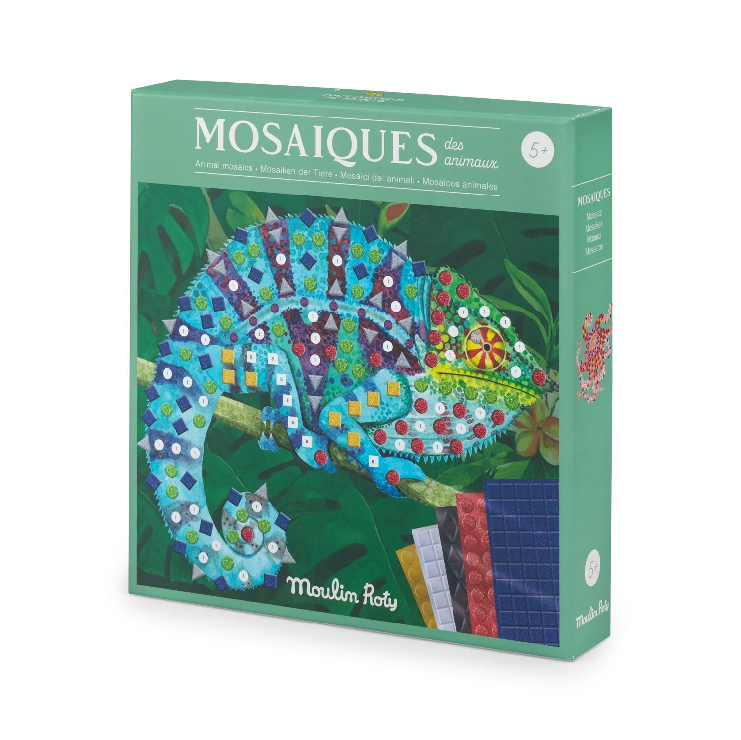 Jocuri şi jucării creative - Joc creativ mozaic - Tout autour du monde, 5+ ani | Moulin Roty - 6