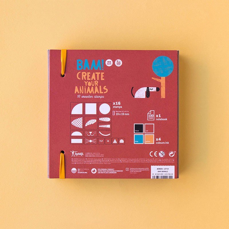 Joc creativ ștampile "Animale" | Londji - Londji - EmmaSiLuna.ro