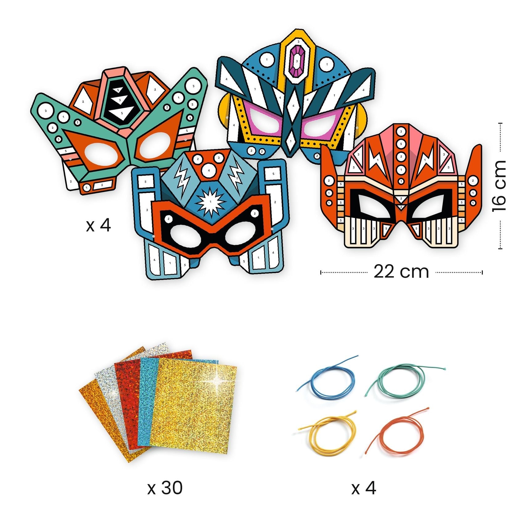 Joc de indemanare - Joc de creaţie DIY Măşti roboţi | Djeco - 3