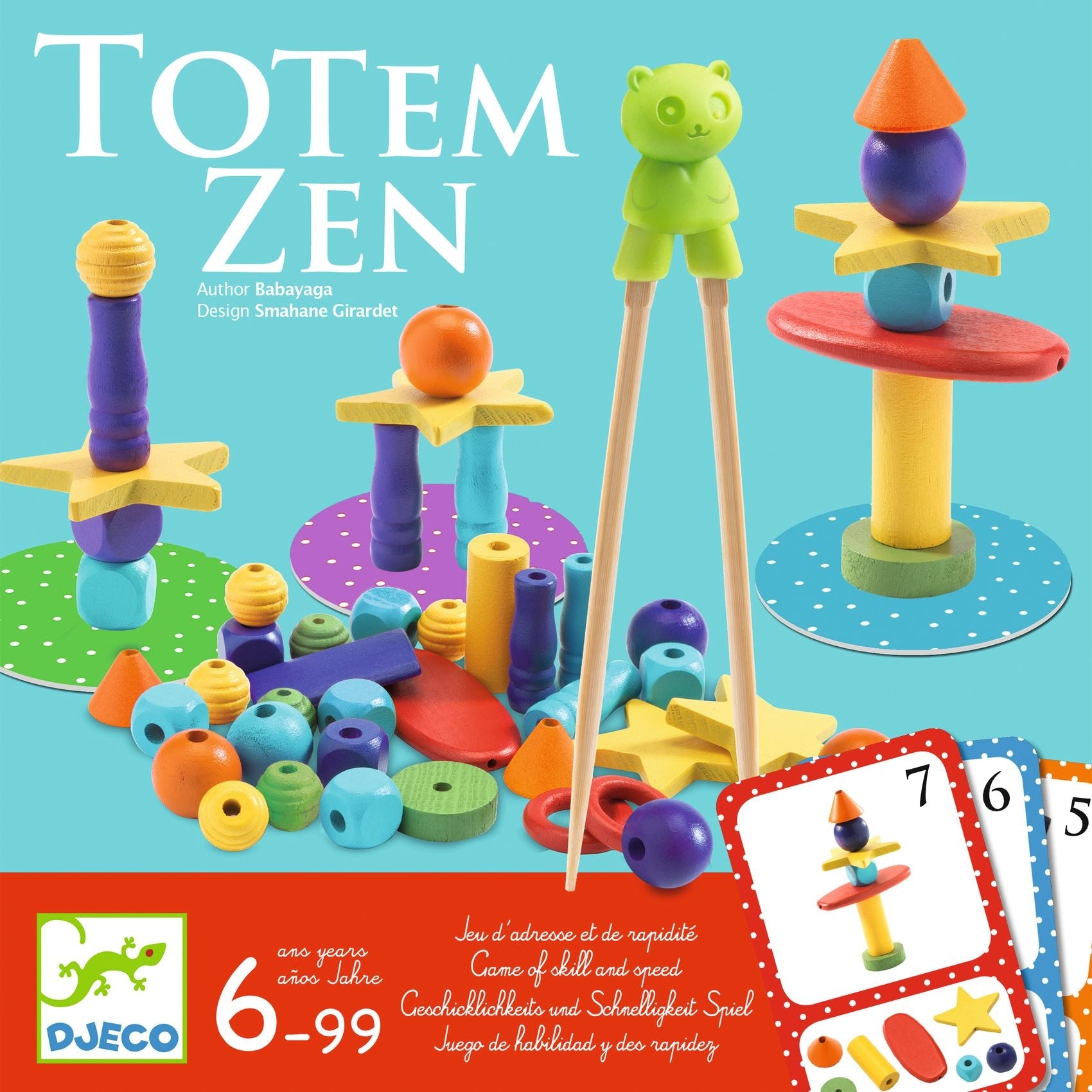 Jocuri de societate - Joc de îndemânare - Totem zen, 2 - 4 jucători, 6+ ani | Djeco - 3