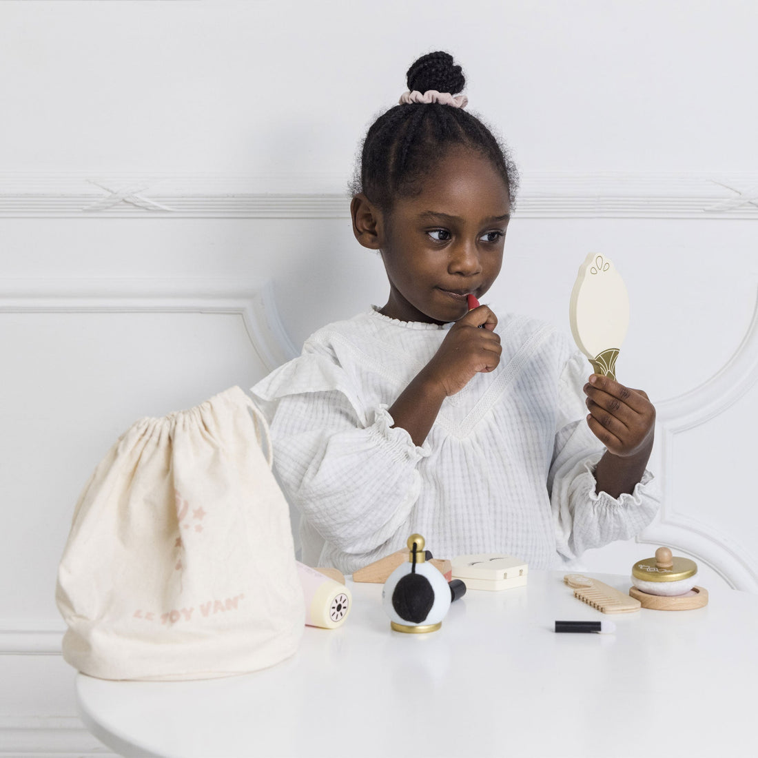 Jocuri şi jucării de rol - Joc de rol Trusă de înfrumusețare, din lemn, 3+ ani | Le Toy Van - 2