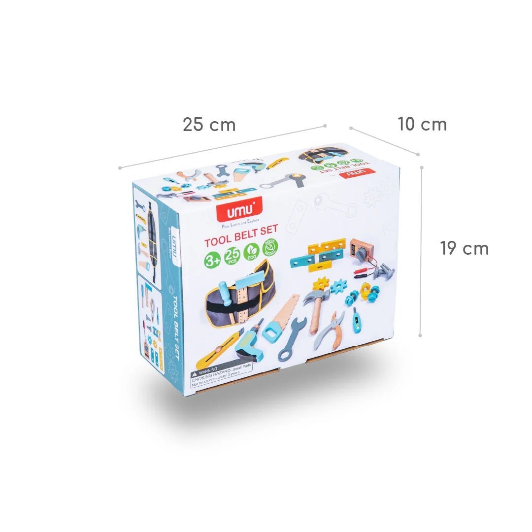 Jocuri şi jucării de rol - Joc de rol - Trusă de scule "Micul meşter", 25 piese, 3+ ani | UMU Toys - 3