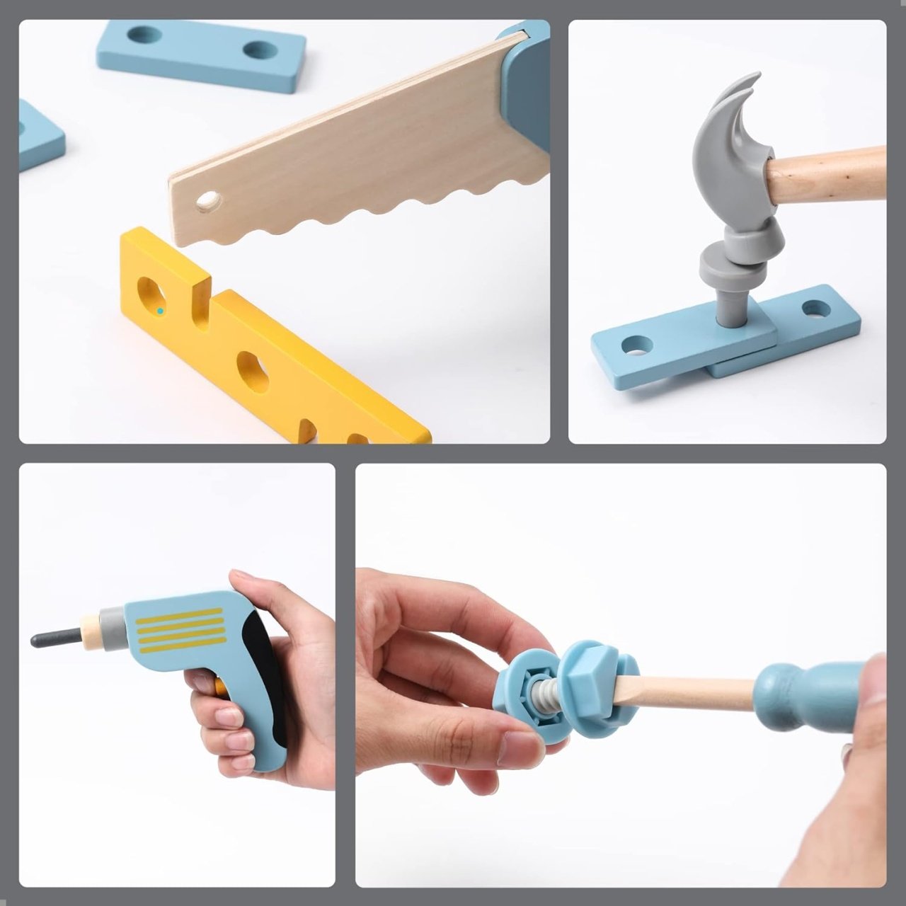 Jocuri şi jucării de rol - Joc de rol - Trusă de scule "Micul meşter", 25 piese, 3+ ani | UMU Toys - 2