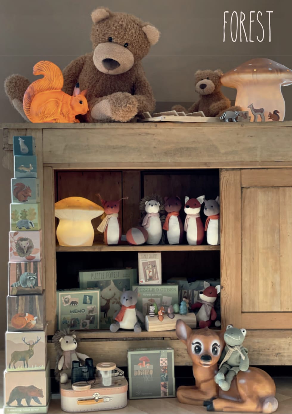 Joc de indemanare - Joc popice pentru copii "Animale din pădure" | Egmont Toys