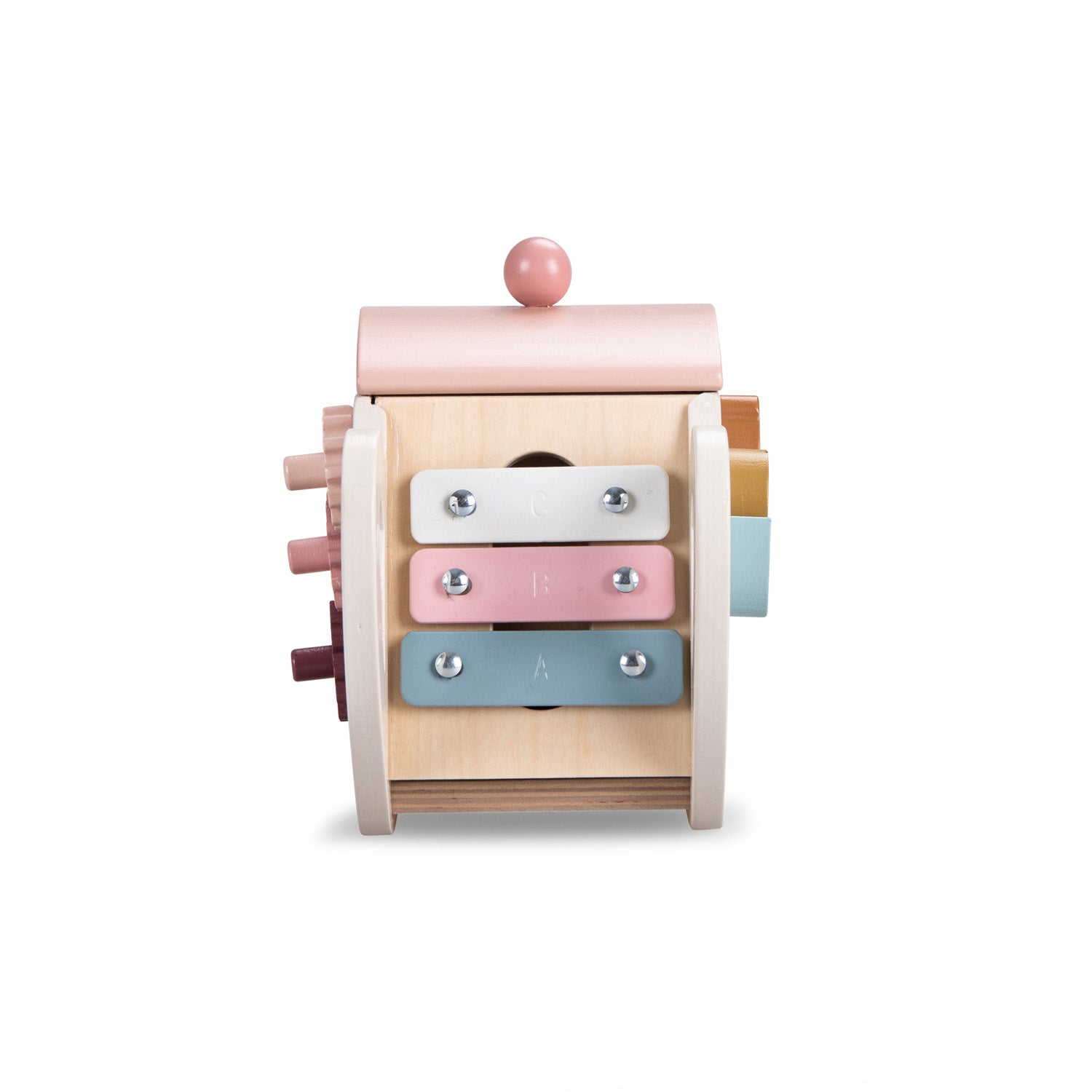 Jucărie de îndemânare din lemn - Ceainic cu activităţi "Après la pluie" | Moulin Roty - Moulin Roty - EmmaSiLuna.ro