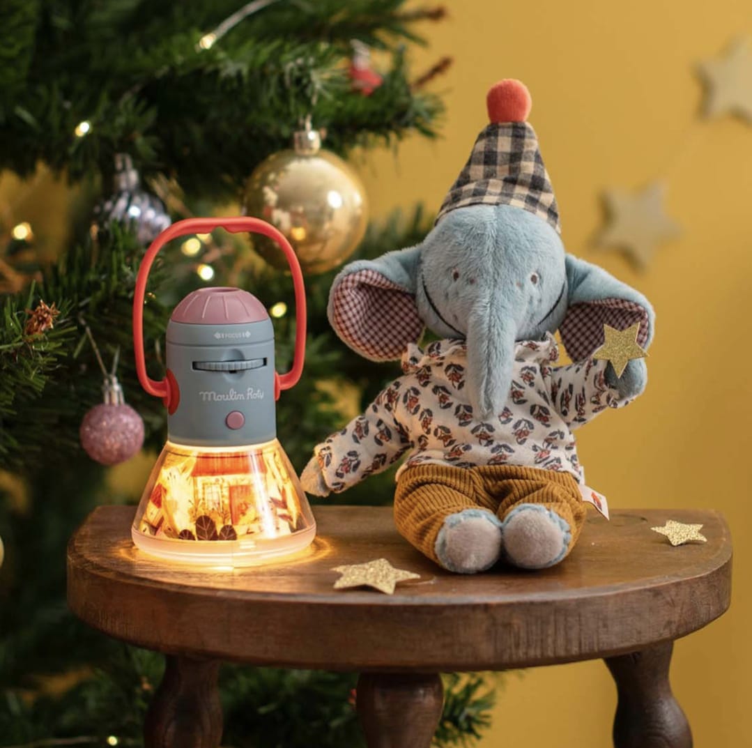 Jucărie de pluş - Elefantul Pablo "Les Minouchkas" | Moulin Roty - Moulin Roty - EmmaSiLuna.ro