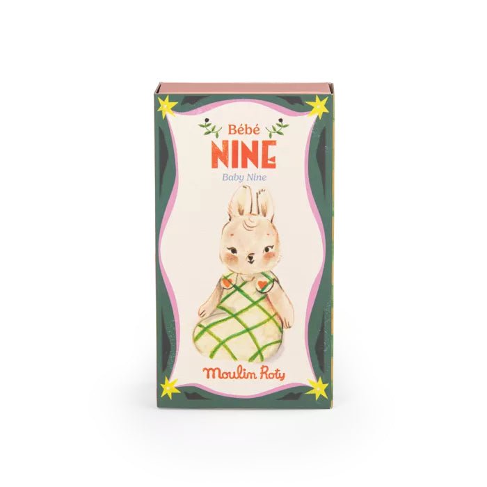 Jucării de pluş - Jucărie de pluş - Iepuraşul Nine Bebe "Les Minouchkas", 1+ ani | Moulin Roty - 6