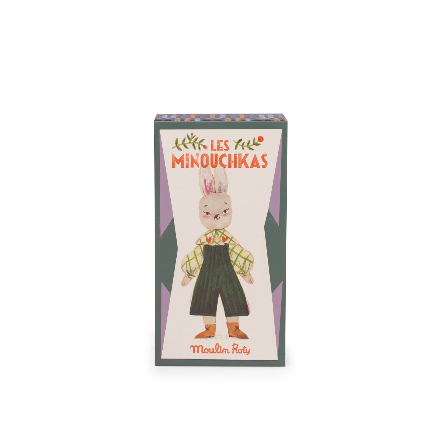 Jucărie de pluş - Iepuraşul Nine "Les Minouchkas" | Moulin Roty - Moulin Roty - EmmaSiLuna.ro