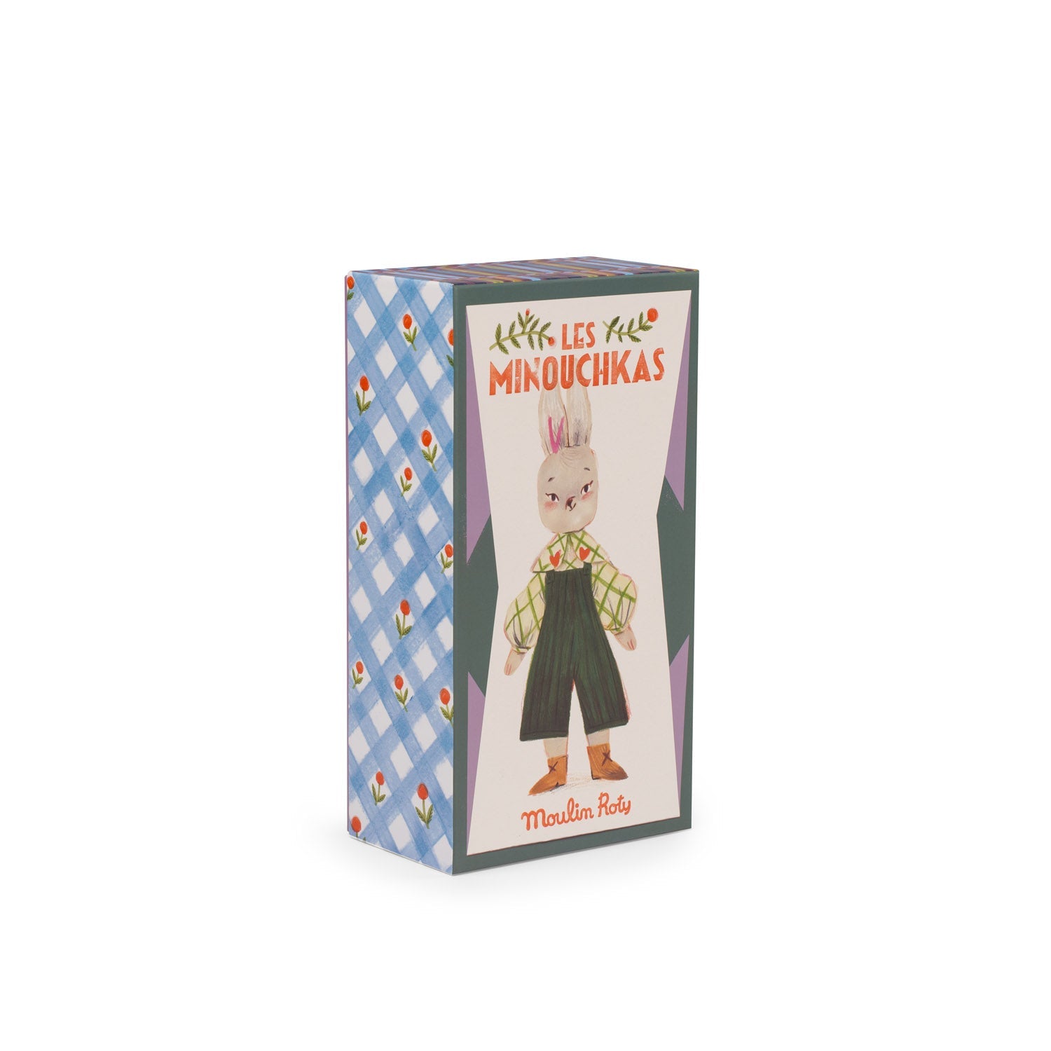 Jucărie de pluş - Iepuraşul Nine "Les Minouchkas" | Moulin Roty - Moulin Roty - EmmaSiLuna.ro