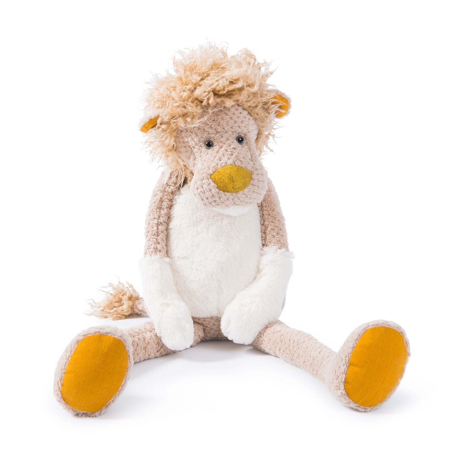 Jucărie de pluş în formă de leu "Les Baba Bou" | Moulin Roty - Moulin Roty - EmmaSiLuna.ro
