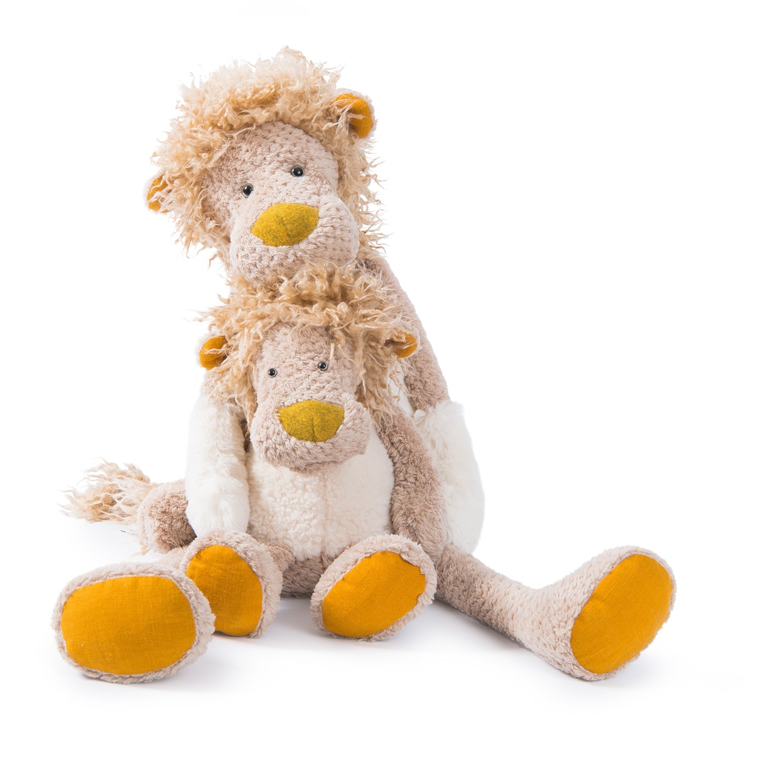 Jucărie de pluş în formă de leu "Les Baba Bou" | Moulin Roty - Moulin Roty - EmmaSiLuna.ro