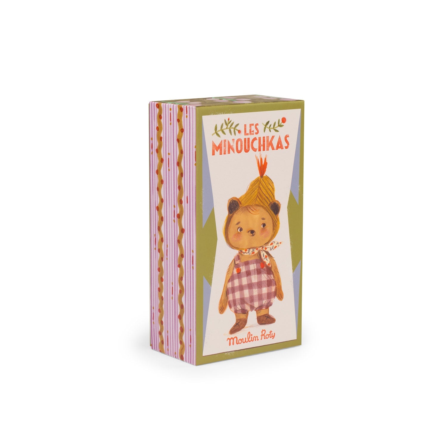 Jucărie de pluş - Ursuleţul Émile "Les Minouchkas" | Moulin Roty - Moulin Roty - EmmaSiLuna.ro