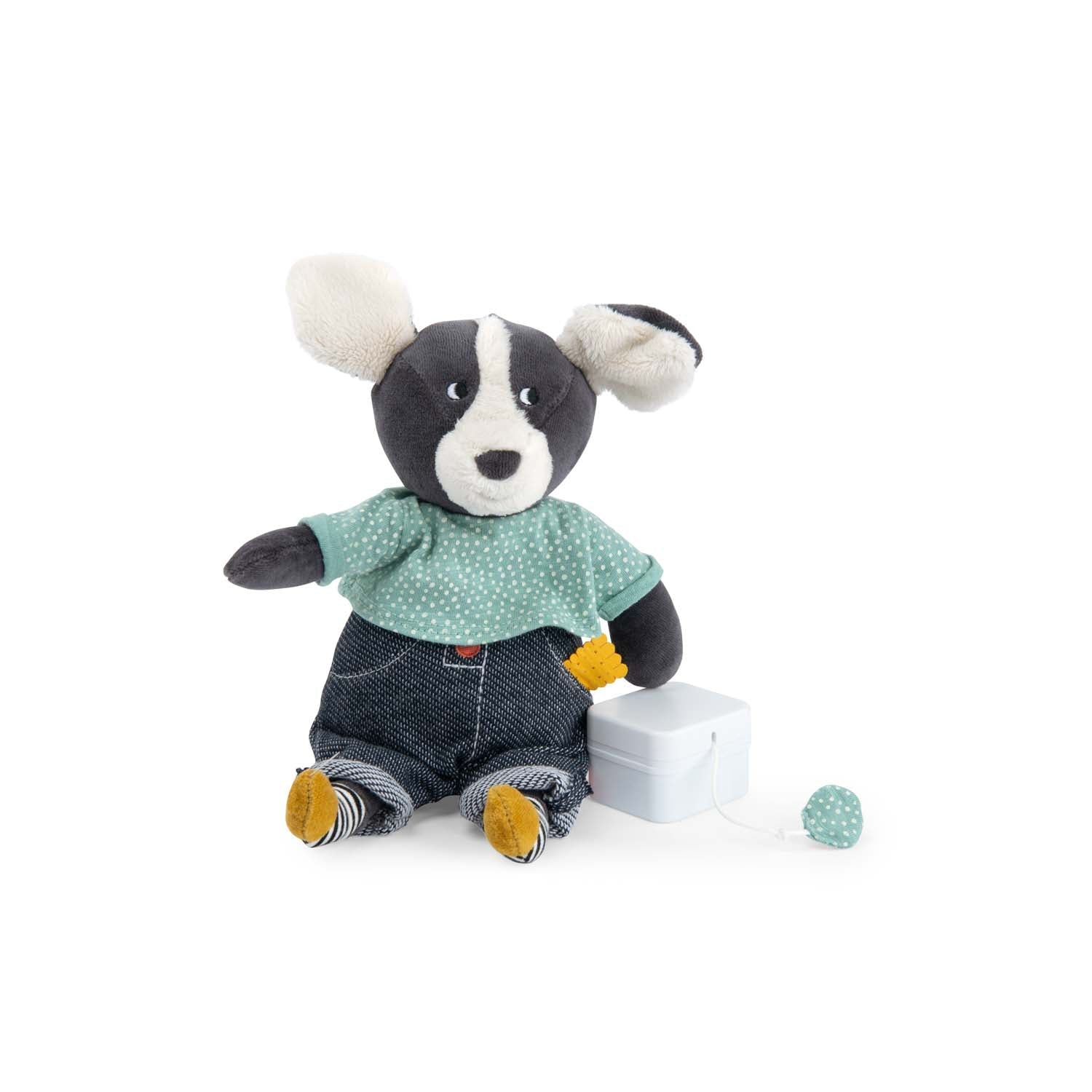 Jucarie muzicala - Jucărie muzicală de pluş - Căţeluşul Puce, 0+ ani | Moulin Roty - 3