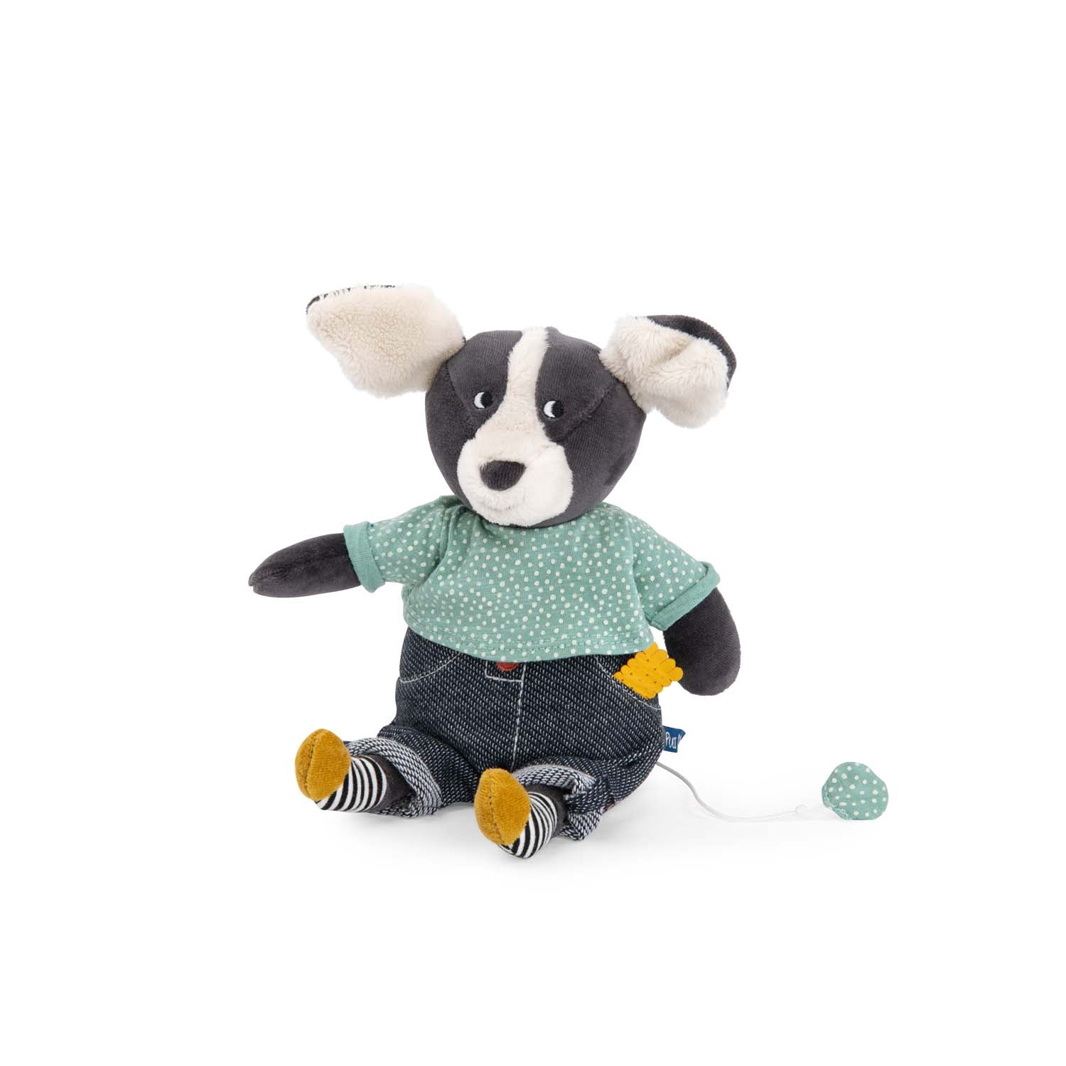 Jucarie muzicala - Jucărie muzicală de pluş - Căţeluşul Puce, 0+ ani | Moulin Roty - 1