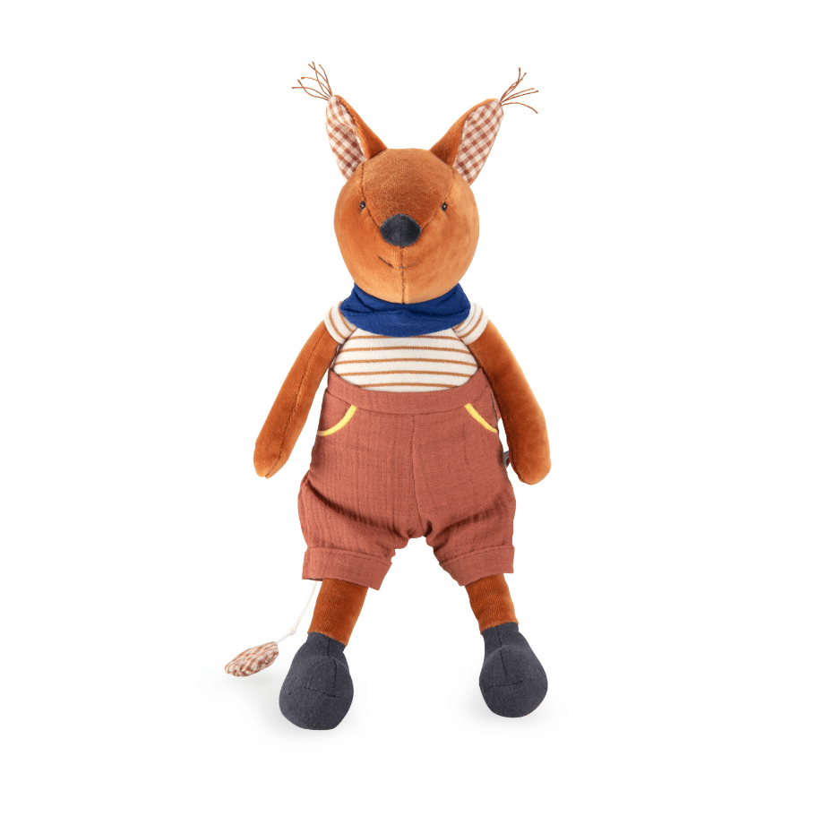 Jucării muzicale - Jucărie muzicală de pluş cu cutie detașabilă - Veveriţa Harry, 0+ ani | Moulin Roty - 1