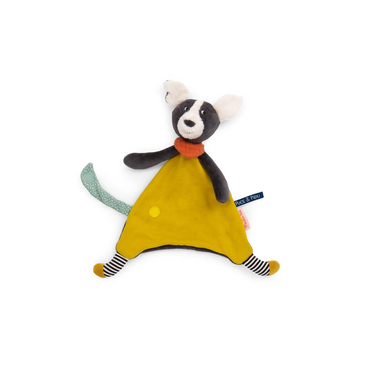 Doudou - Jucărie păturică bebe - Doudou Căţeluşul Puce, 0+ ani | Moulin Roty - 3