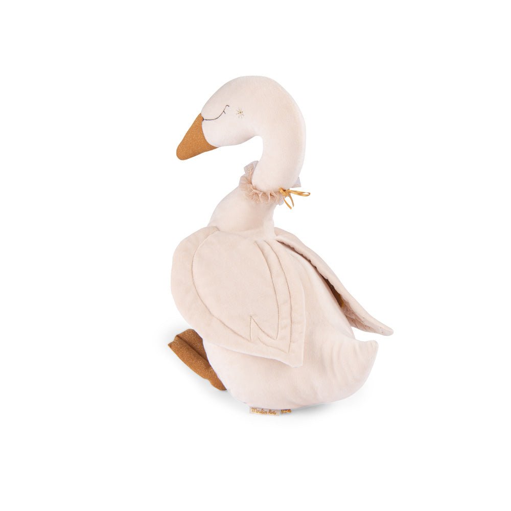 Jucării de pluş - Jucărie senzorială cu activități - Lebădă, La petite école de danse, 0+ ani | Moulin Roty - 3