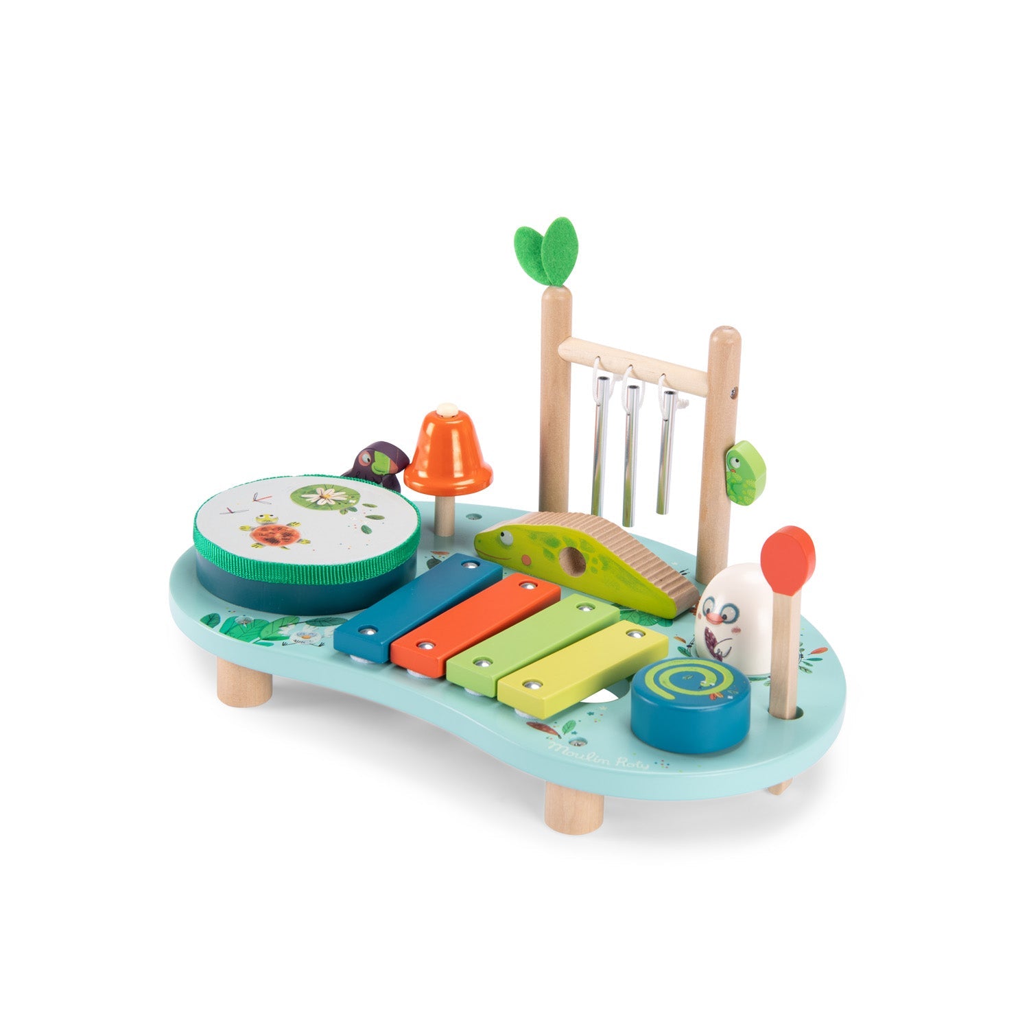 Masă muzicală multifuncțională "Dans la Jungle" | Moulin Roty - Moulin Roty - EmmaSiLuna.ro