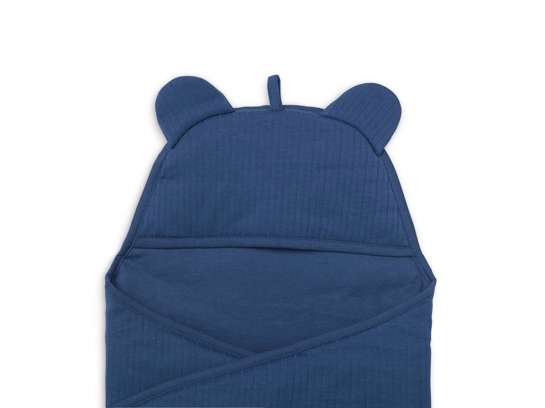- Păturică de înfășat bebeluși - Basic Stripe Jeans Blue, 0+ ani | Jollein - 3