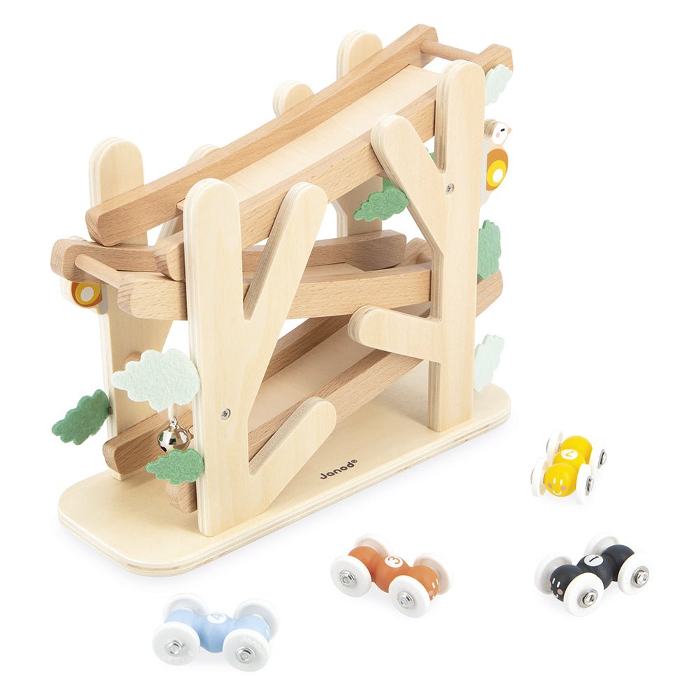 Vehicule de jucărie - Pistă din lemn cu furnici Sweet Cocoon, 1+ ani | Jucărie educativă Janod - 7