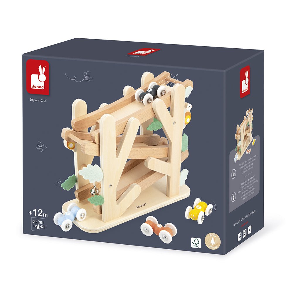 Vehicule de jucărie - Pistă din lemn cu furnici Sweet Cocoon, 1+ ani | Jucărie educativă Janod - 10