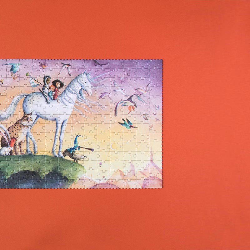 Puzzle cu sclipici pentru copii "Unicornul meu" | Londji - Londji - EmmaSiLuna.ro