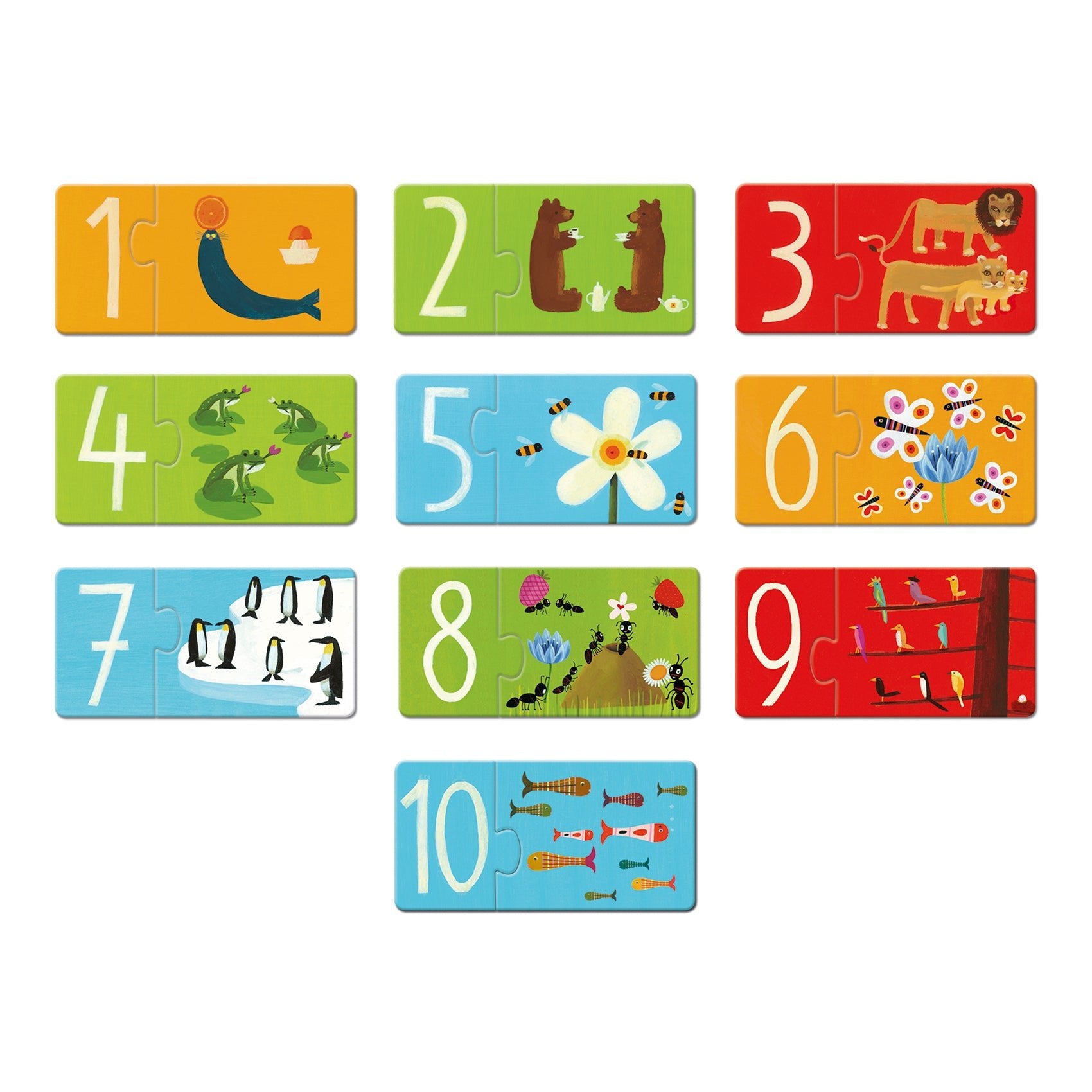 Puzzle - uri - Puzzle duo cu autocorecție - Numere, 2+ ani | Djeco - 3