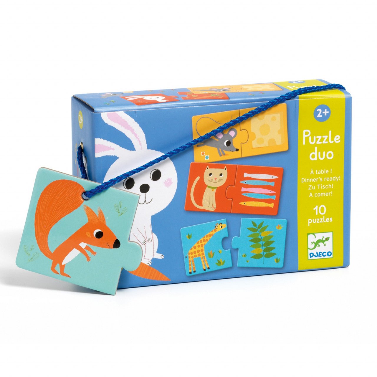 Puzzle - Puzzle duo La masa, 20 piese, 2+ ani | Djeco - 1
