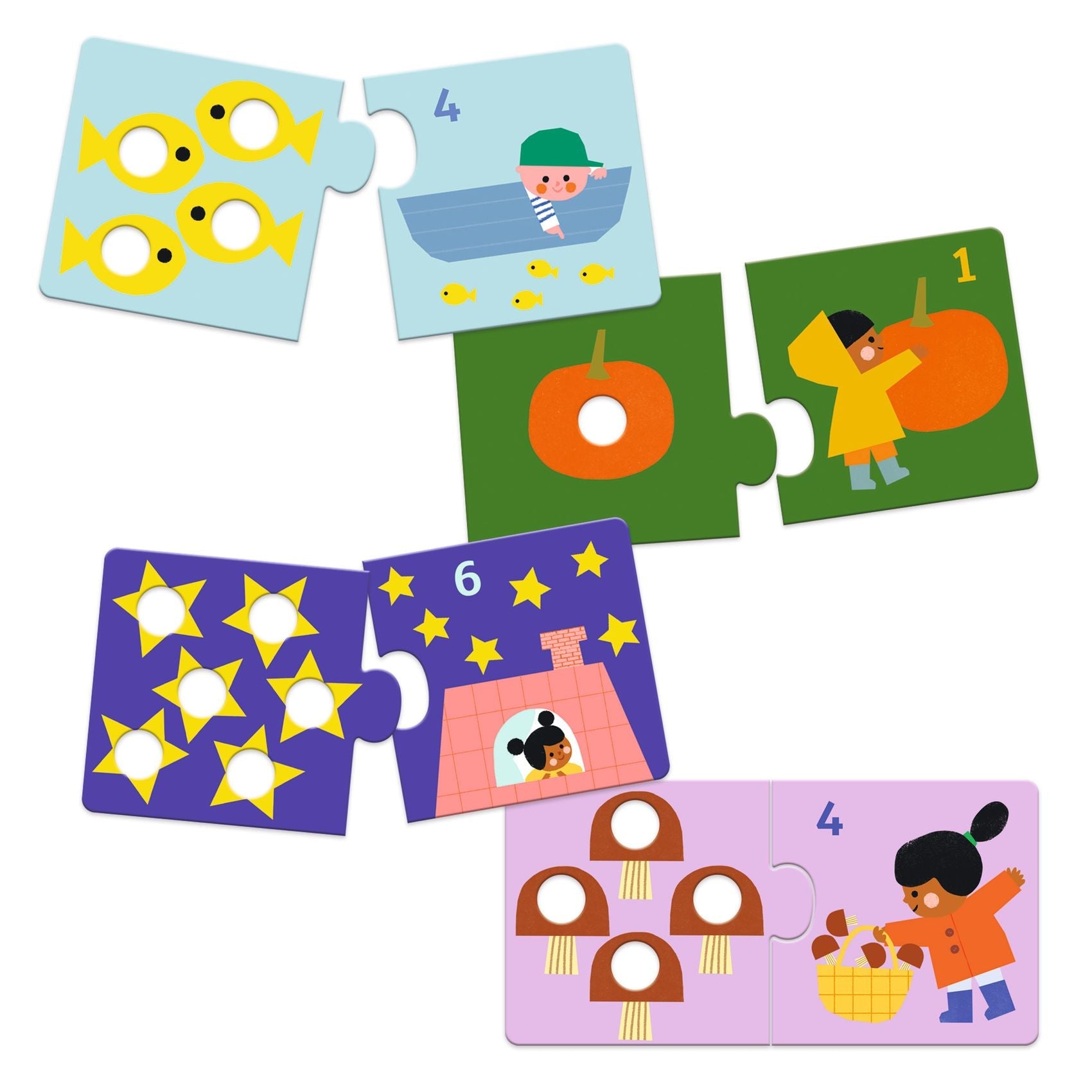 Puzzle - uri - Puzzle duo tactil cu autocorecție - Primele numere, 2+ ani | Djeco - 3
