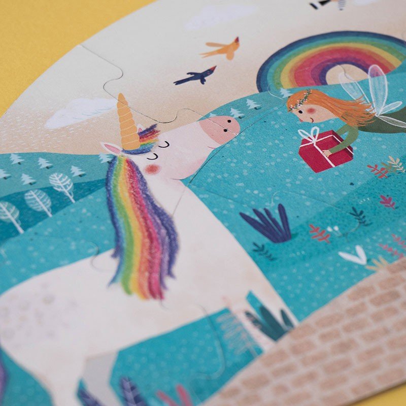 Puzzle evolutiv și reversibil pentru copii "Petrecerea unicornului" | Londji - Londji - EmmaSiLuna.ro