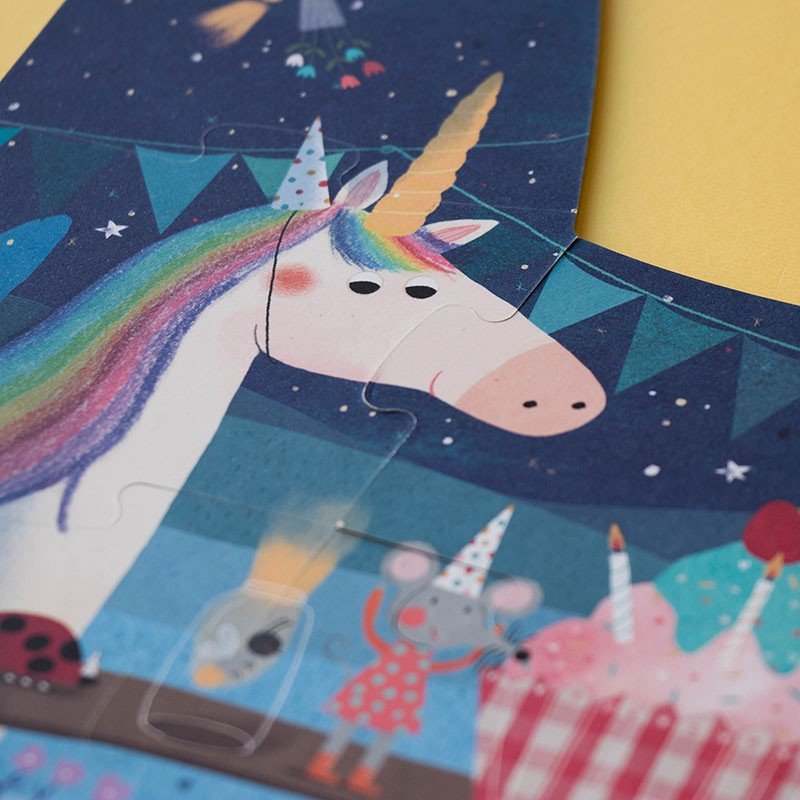 Puzzle evolutiv și reversibil pentru copii "Petrecerea unicornului" | Londji - Londji - EmmaSiLuna.ro