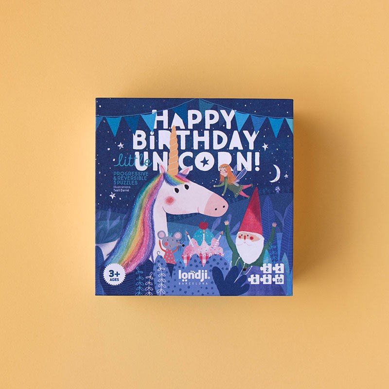 Puzzle evolutiv și reversibil pentru copii "Petrecerea unicornului" | Londji - Londji - EmmaSiLuna.ro