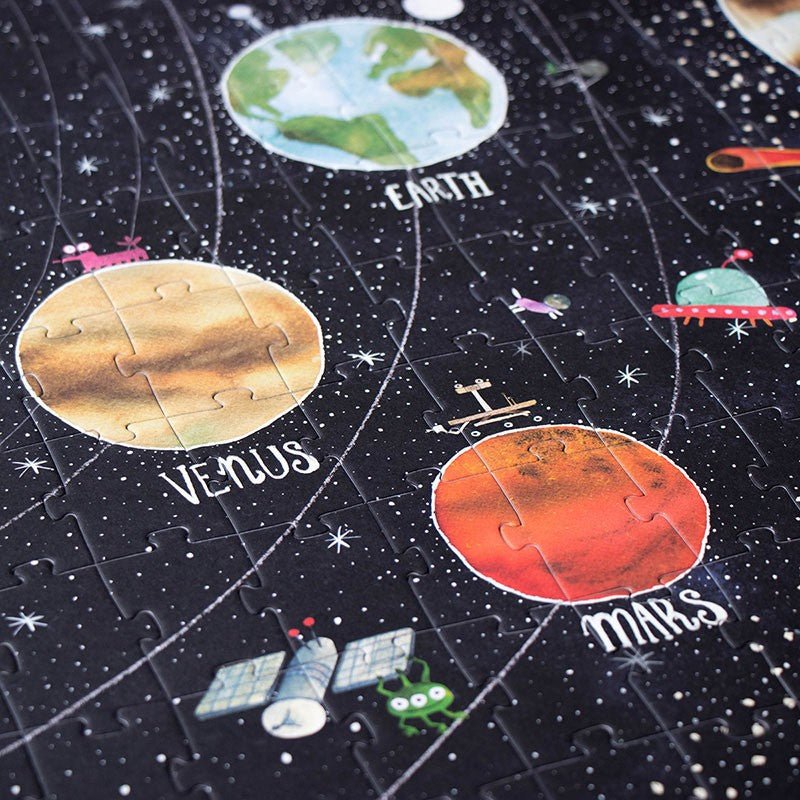 Puzzle fluorescent pentru copii "Descoperă Cosmosul" | Londji - Londji - EmmaSiLuna.ro