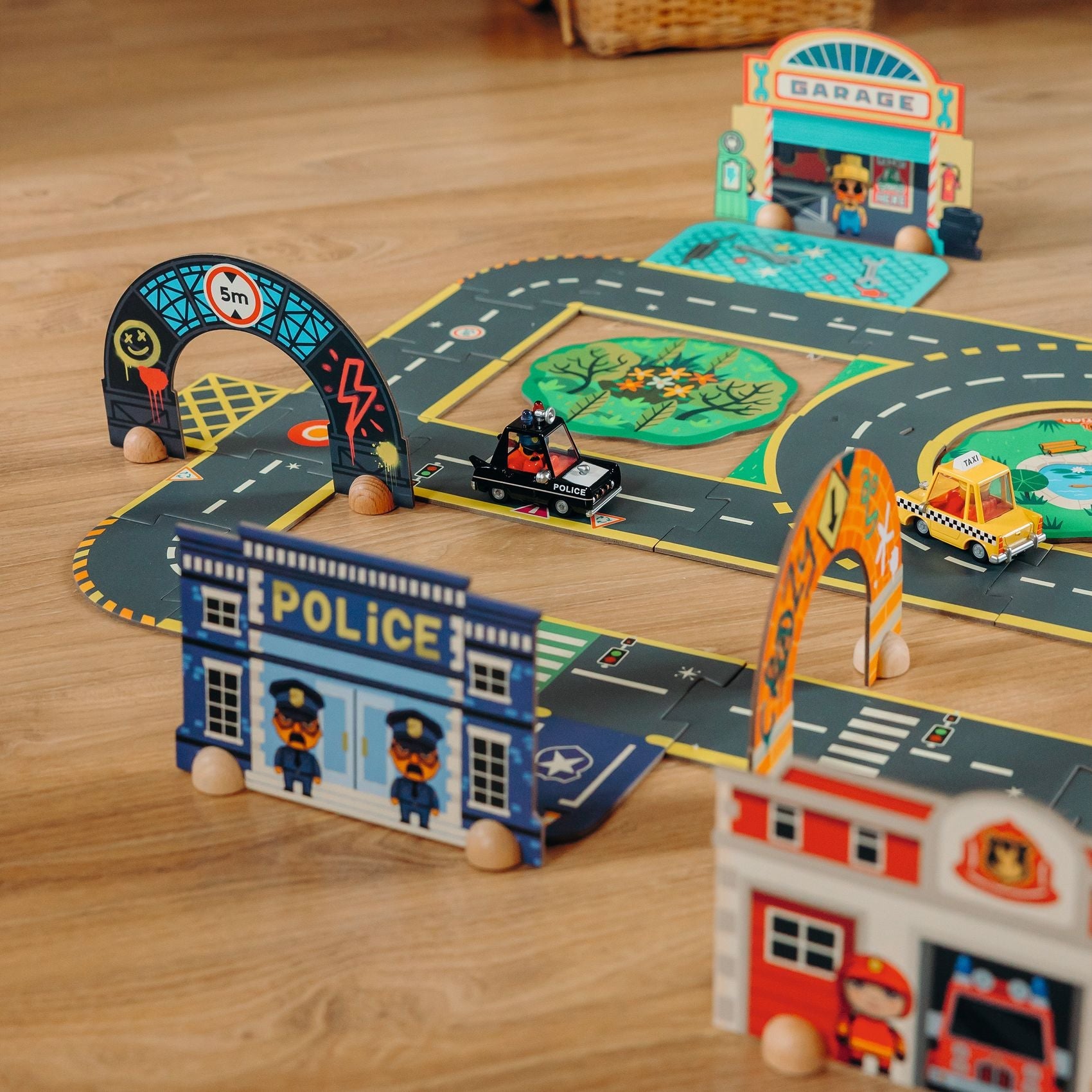 Puzzle - uri - Puzzle gigant 3D - Oraşul, 34 piese, 3+ ani | Djeco - 3