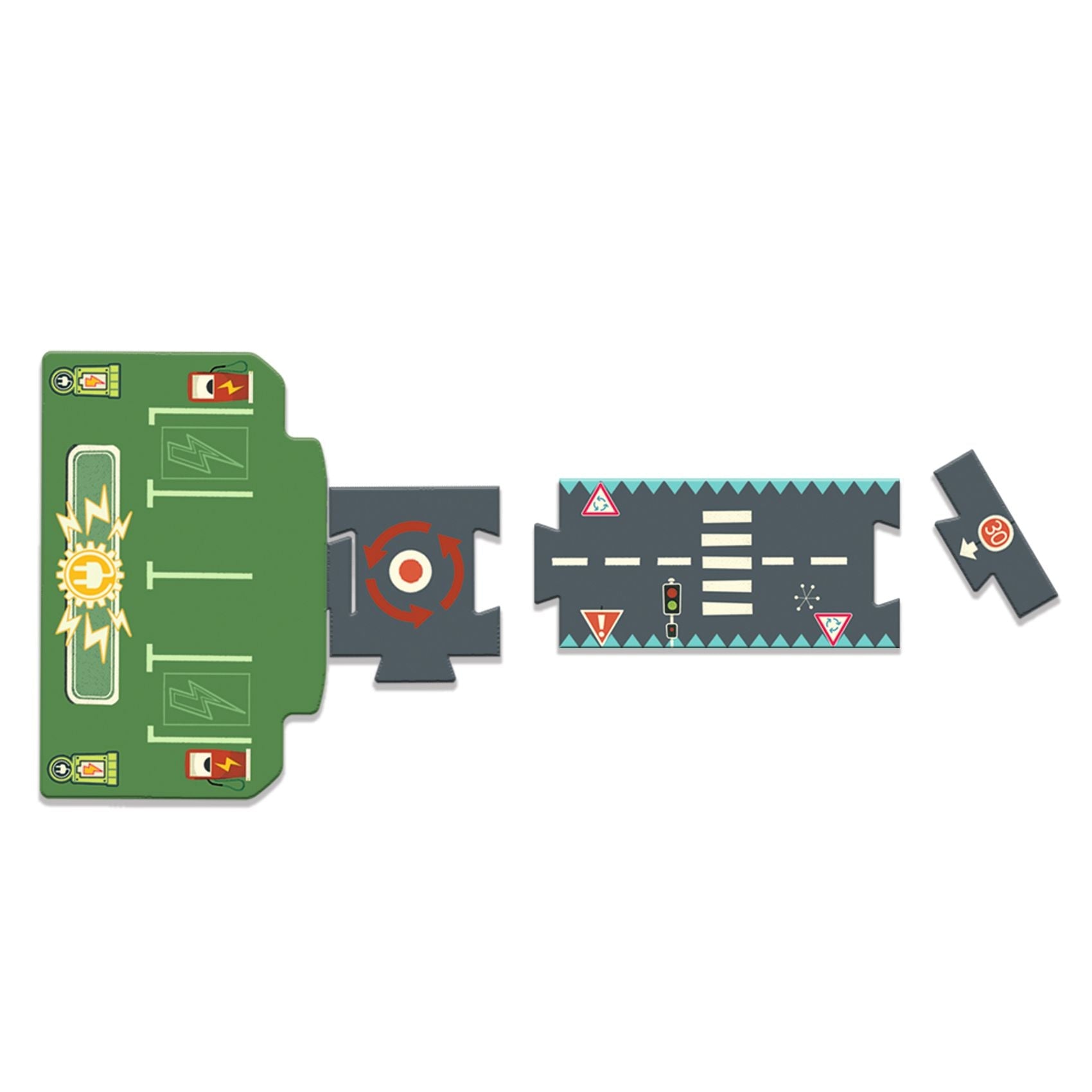Puzzle - Puzzle gigant Circuit Urban Crazy Motors | Djeco - 5