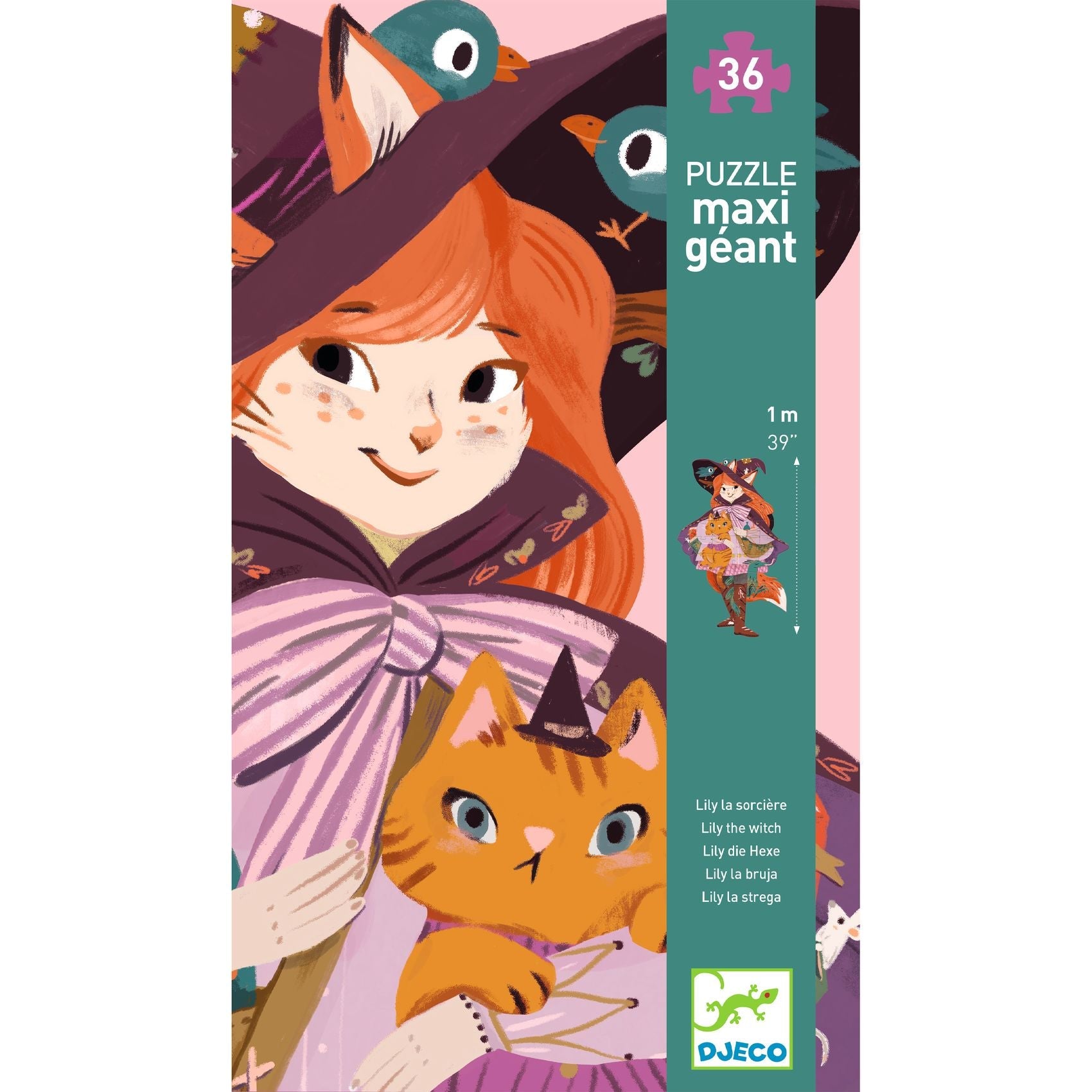 Puzzle - Puzzle gigant Vrăjitoarea Lily | Djeco - 5